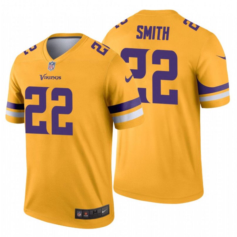 Men Minnesota Vikings #22 Harrison Smith Nike Gold Inverted Legend NFL Jersey->minnesota vikings->NFL Jersey